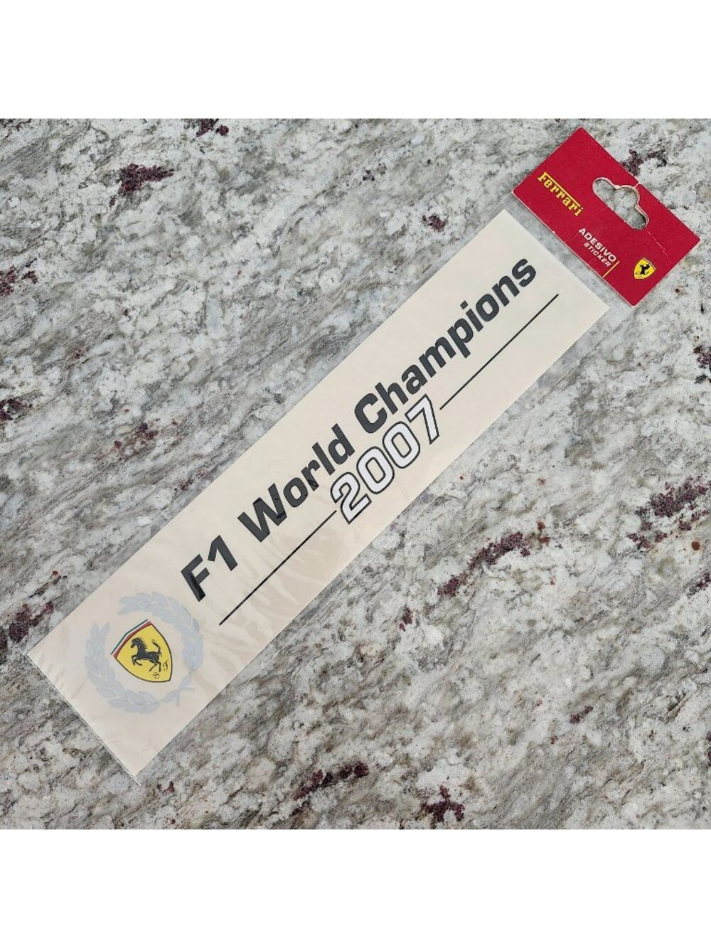 Ferrari F1 World Champions 2007 Official Sticker Decal 12inch